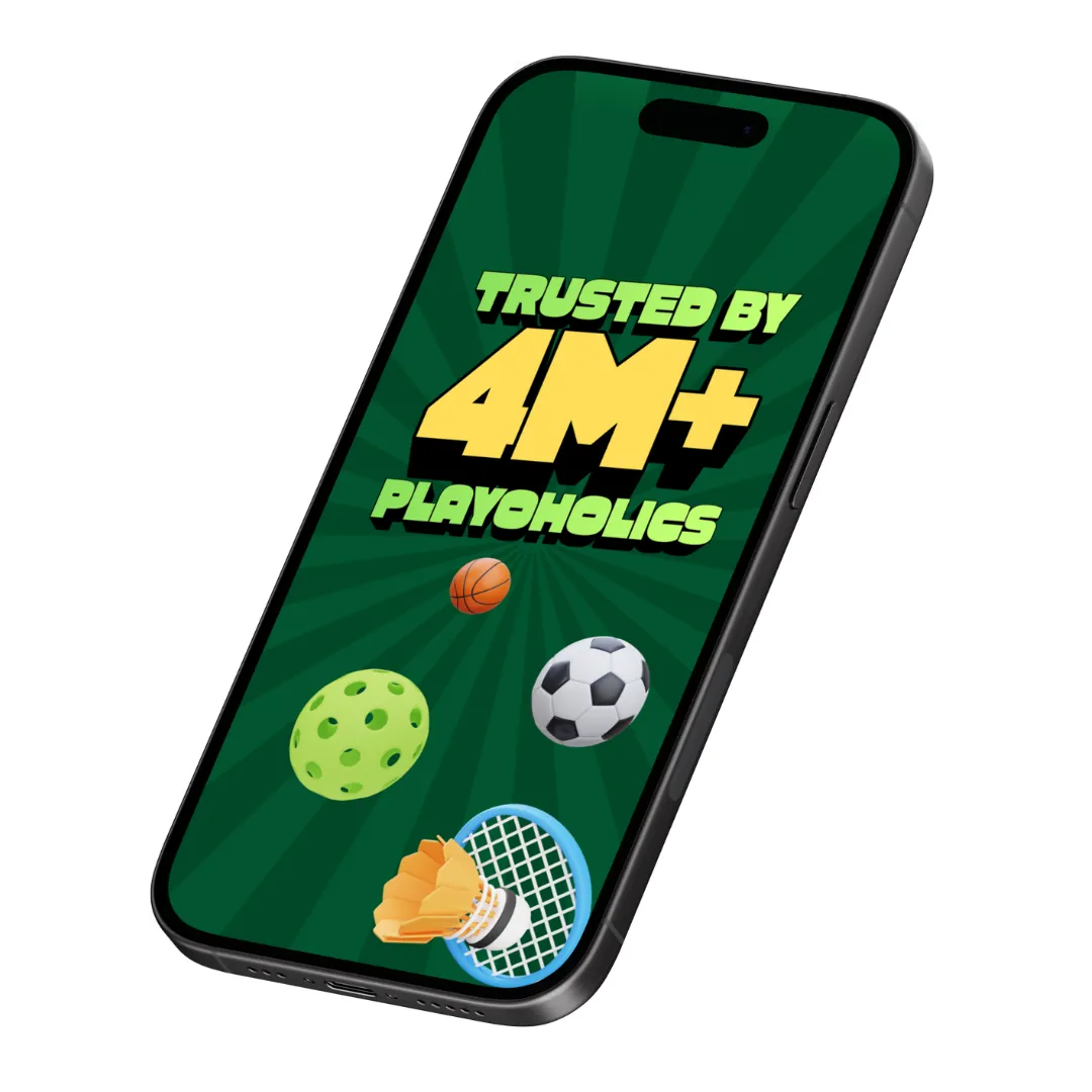 Playo screen: Trusted by 4M+ Playoholics
