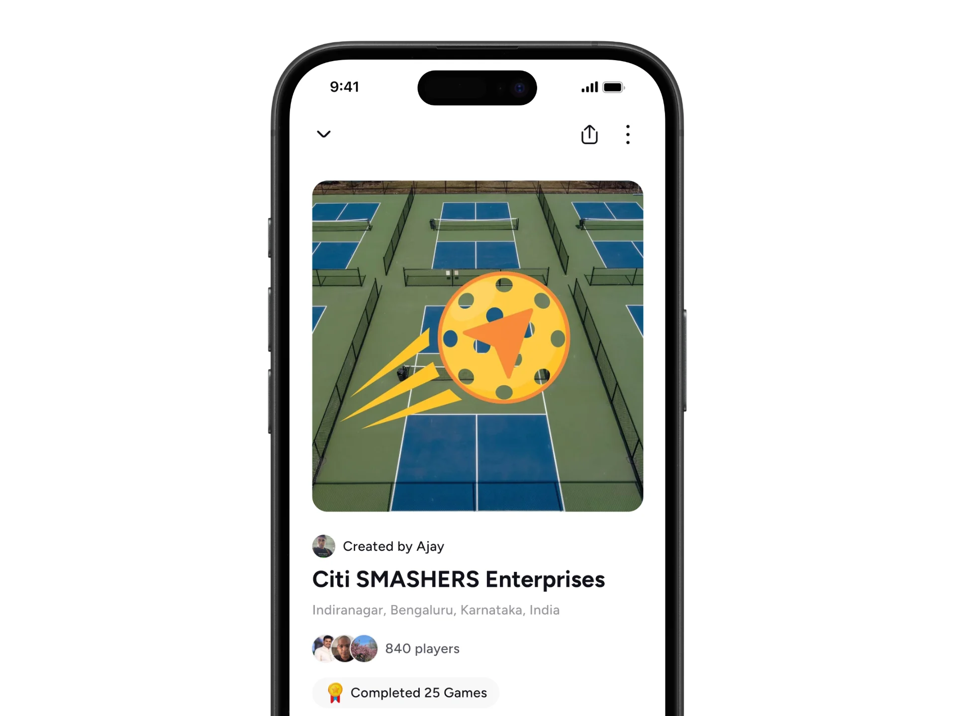 Squad profile — description, display picture and member context